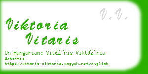 viktoria vitaris business card